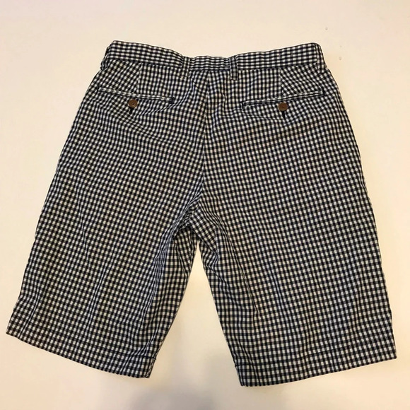 Men’s J. Crew Blue/White Checkered Shorts Sz 30 - Picture 4 of 4